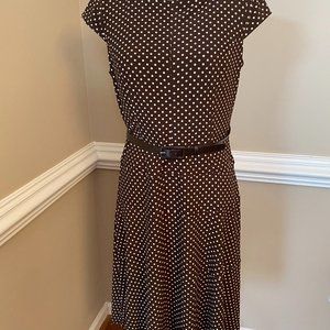 ANNE KLEIN Short Sleeve Dress with Belt